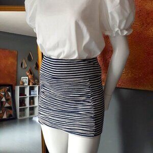 Guess By Marciano Linen Blend Mini Skirt